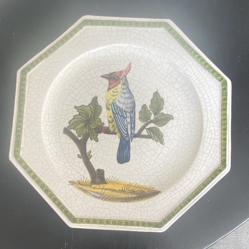 Assiette octogonale - , en