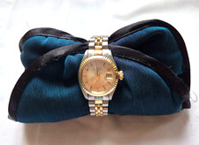 Montre vintage Rolex Lady Oyster Perpetual Date en or et acier
