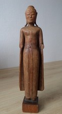 Antique ancien wooden BUDDHA
