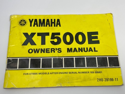 Yamaha xt500e motorcycle - xt500e,