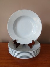 7 ASSIETTES CREUSES  21 CM COULEUR BLEUES DE GIEN