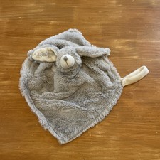 DOUDOU AINSIFONT laboratoires Leadersanté LAPIN PLAT GRIS BEIGE ATTACHE TETINE