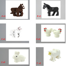 Animaux mini brique de