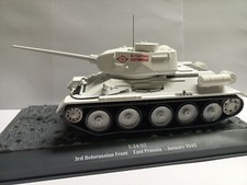 1/43, char Russe T34/85 camo Blanc, Biélorusse, Janvier 1945, WW2, Neuf (16)