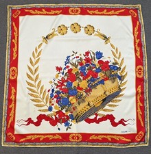 Vintage Celine Silk Scarf Neck Wrap Shawl Scarves Square Foulards Babushka