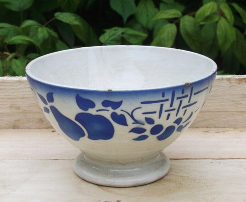Ancien bol décor - bol, pommes
