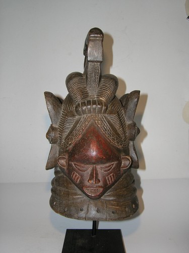 Masque heaume africain - masque, sowei