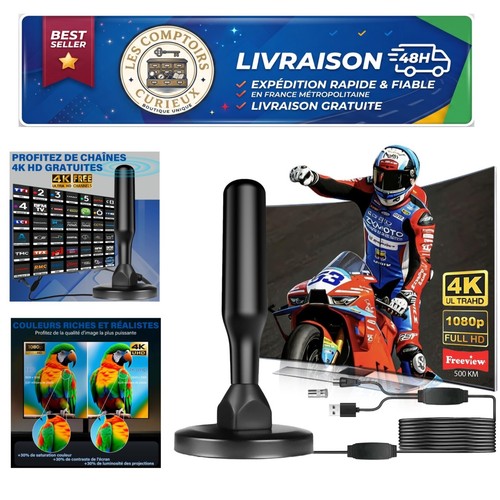 Antenne intérieure tnt hd - tv,