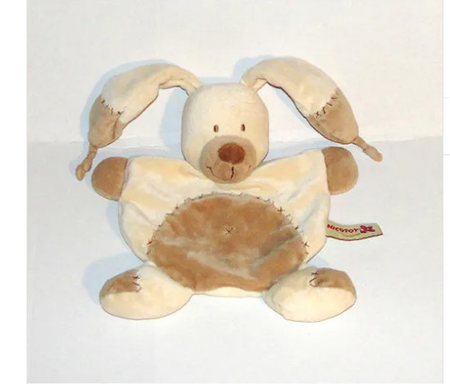 Doudou peluche lapin bastien - peluche,