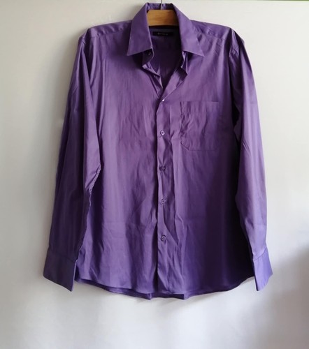 Chemise violette coton