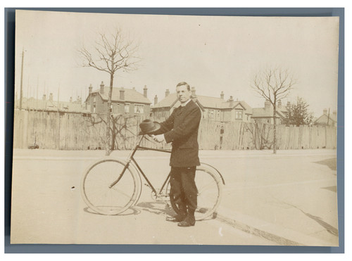 Man and his - and, bike
