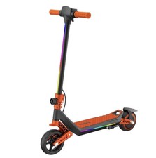 Trottinette Électrique Enfant Autonomie 10km 130W 16km/h LED Lumineuse Orange