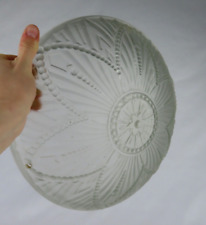 Art Deco Pressed Glass Basin/Chandelier/Ceiling Light - Vintage Lighting - 35cm