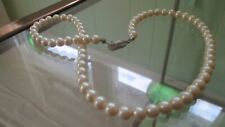 Yves Rocher Vintage Faux Pearl Necklace Signed