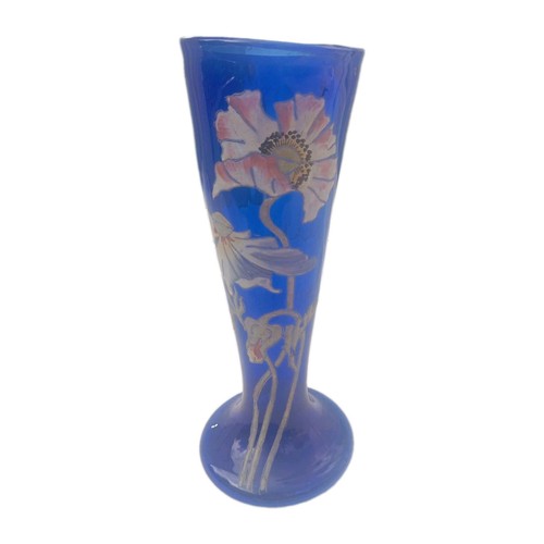 Vase cornet décor floral - cornet,
