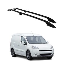 Barres de toit longitudinales pour Citroen Berlingo 2008-2018 L1 Alu Noir
