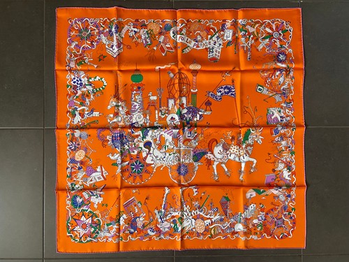 Foulard carré hermès soie - carré,