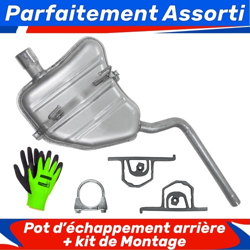 Pot échappement arrière - pot,