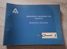 Hanomag tractor granite spare parts catalogue