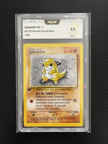 Carte pokémon sabelette - carte,