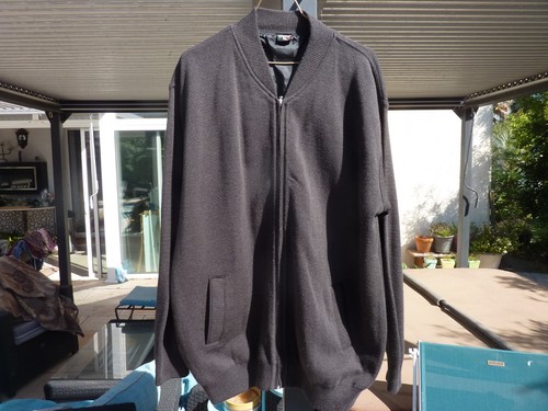 Blouson long taille 3xl - taille, gris