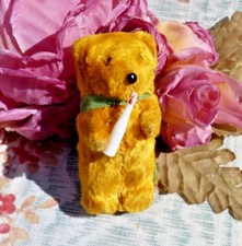 OLD MINIATURE BEAR FIXED LIMBS circa 1950 6.6 cm