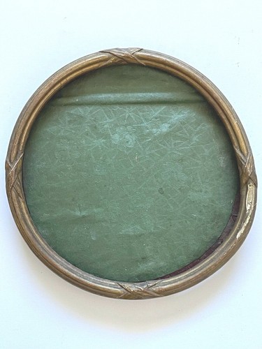 Ancien cadre rond bois - ancien,