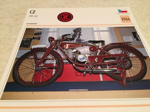 Carte moto 100 cm3 - moto, 1934