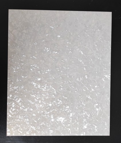 Plaque pickguard blank - plaque, white
