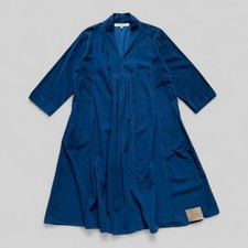 Robe midi en coton velours