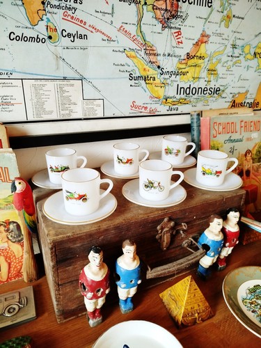 Service café tasses - 6, et