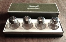 4 salerons anciens coffret