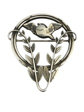 VINTAGE GEORG JENSEN DENMARK  #258 STERLING BIRD BROOCH PIN
