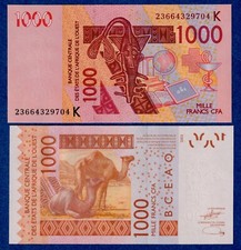 Senegal - West African States CFA Banknote 1000 Francs (2003/2023) P-715K  UNC