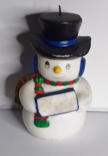 Noel bougie bonhomme - de, neige