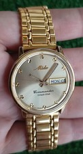 NICE & RARE MIDO OCEAN STAR AQUADURA 4925 AUTOMATIC SWISS MADE GOLD TONE WATCH