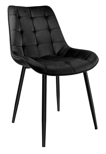 Fauteuil velours noir - velours,