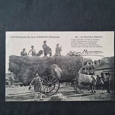 CPA Campagne Biaude Travaux Des Champs Charette Chanson Rameau