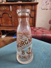 Antique Milk Bottle Laiterie De Morgny Blondel & Cadic