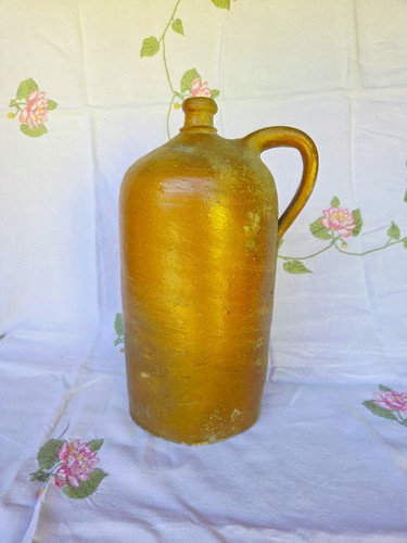 Grande bouteille cruche grès