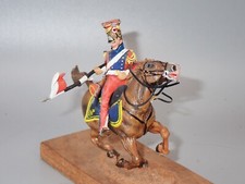 PLOMB  FIGURINES ARTISTES  LANCIER POLONAIS CHARGEANT