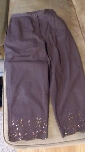 Quacker factory brown capris - quacker,