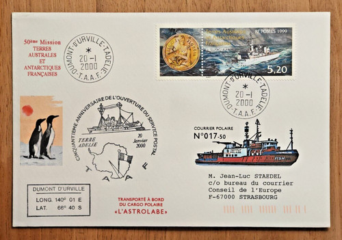 Taff fdc rare mission - fdc, terres
