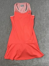 Lacoste Sport Dress Womens FR 40 US 8 Coral Pink Tennis Racerback Pickleball