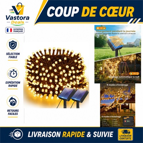 Guirlande lumineuse solaire - guirlande,