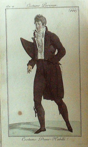Gravure mode costume parisien - gravure,