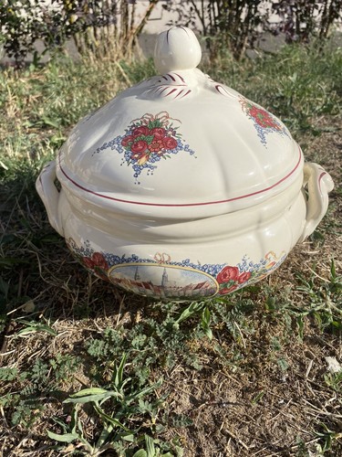 Soupière faïence ancienne - soupière, en
