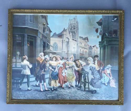 Ancien cadre rémouleur vieux