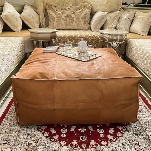 Repose pieds cuir - en,