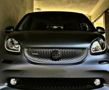 Pour Mercedes Smart forfour 453 Noir Logo Brabus Badge de Grille de Radiateur